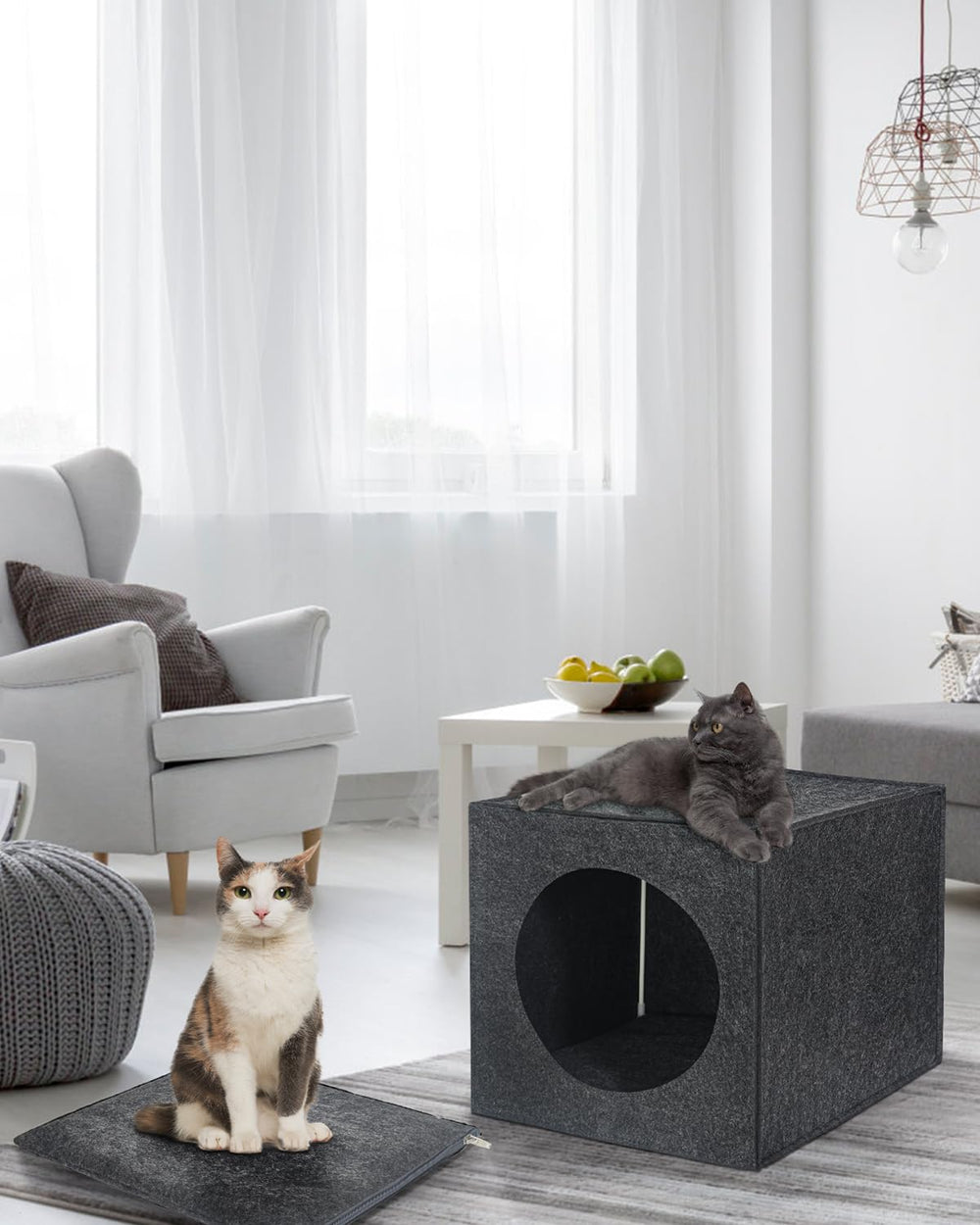 Natural wool felt keeps a cozy, durable hideout by Harhana.