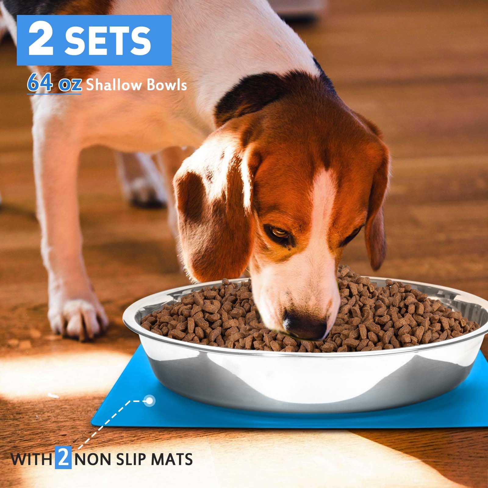 Harhana large dog bowl interior shows 10.6 inch diameter for big meals.