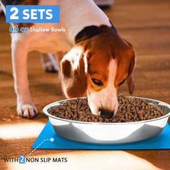 Harhana large dog bowl interior shows 10.6 inch diameter for big meals.