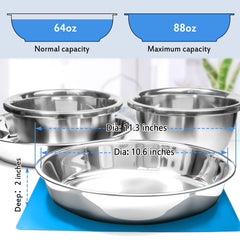 Harhana stainless steel bowls with brushed polish for durable daily use.