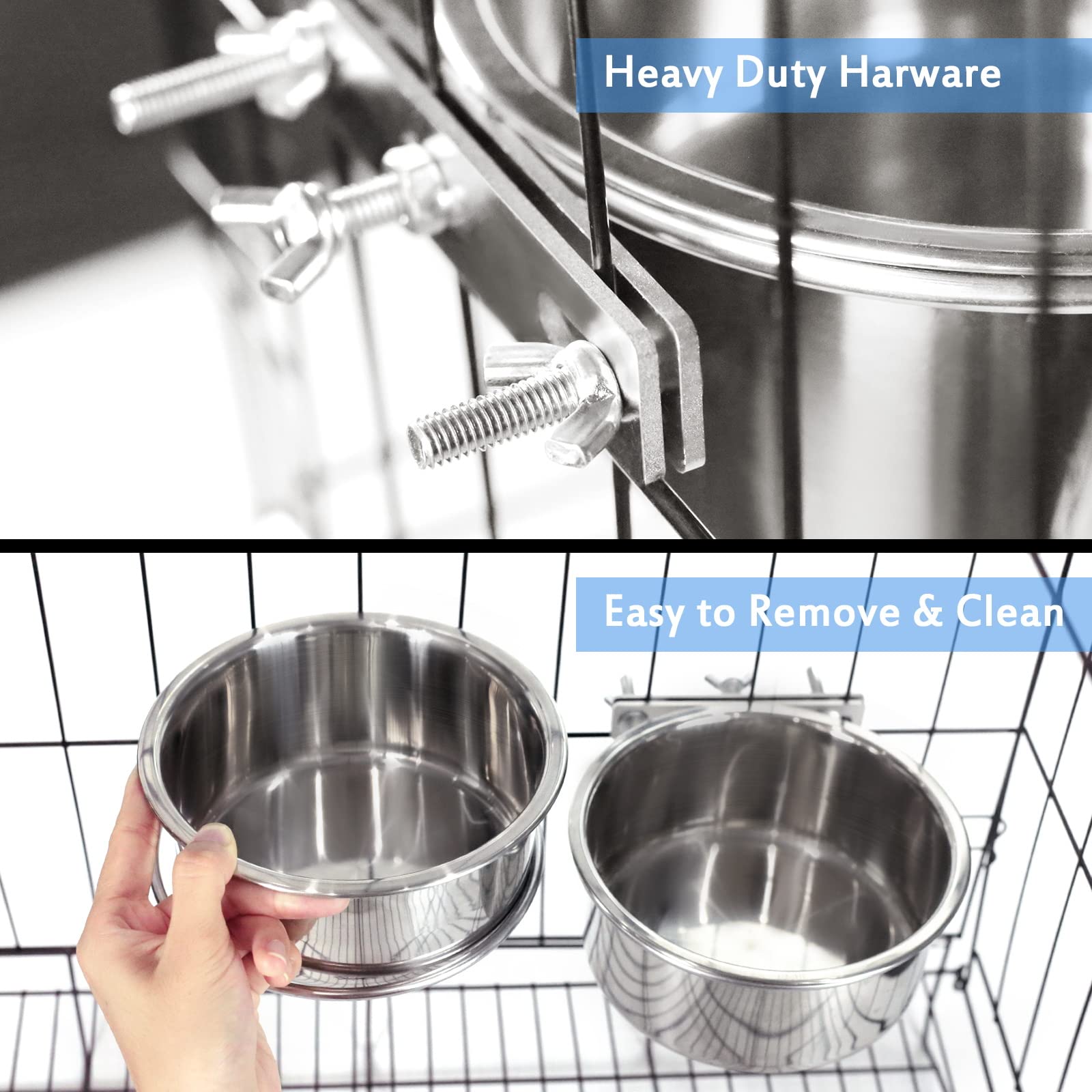 Stainless steel construction resists rust and is dishwasher-safe for easy cleaning