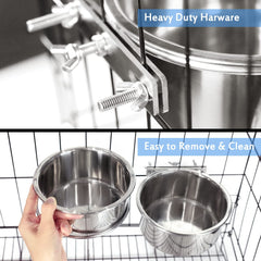 Stainless steel construction resists rust and is dishwasher-safe for easy cleaning