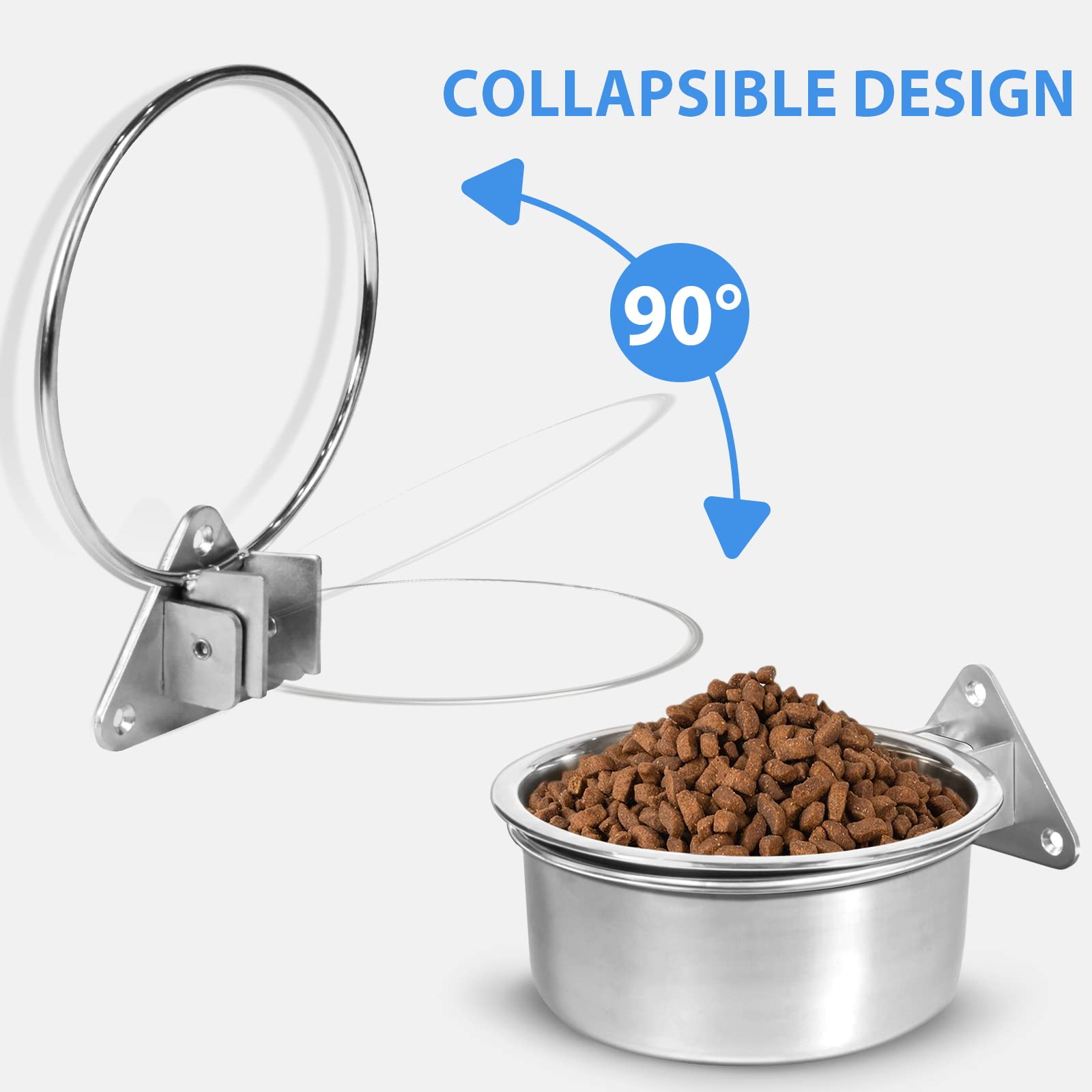 Harhana stainless steel dog bowl, 1000 microns thick, built for durability.
