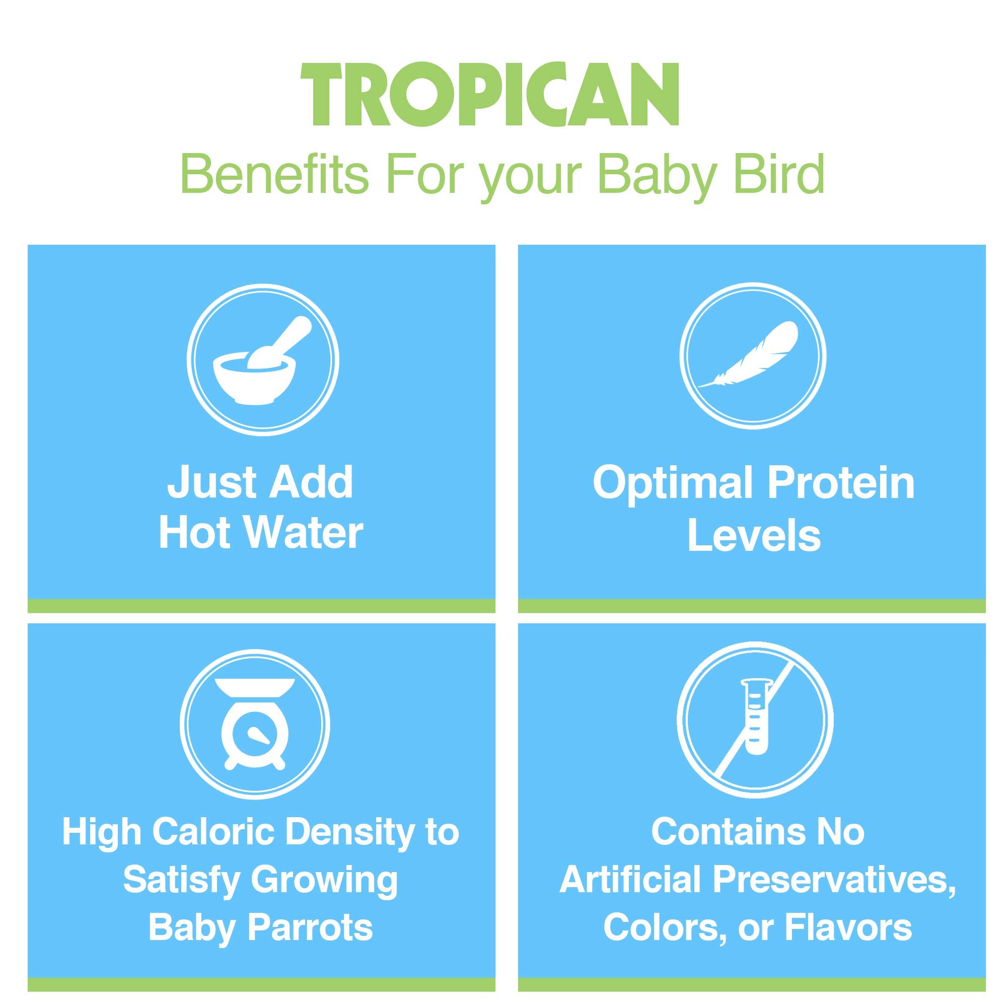 Hari Tropican nutrient-dense formula delivering essential grains and protein for growth.
