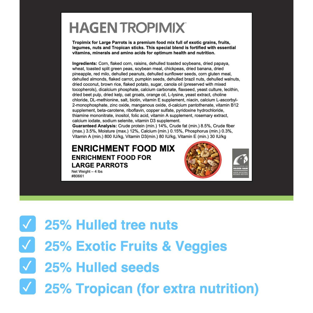 Hari Tropimix Tropican sticks close-up highlighting peanut flavor and enrichment.