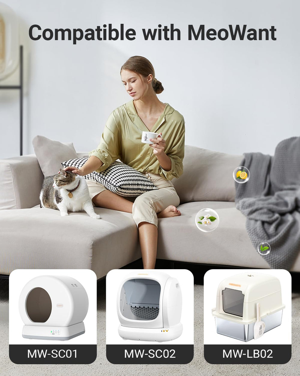 Harich CurLife light floral scent offers gentle odor control