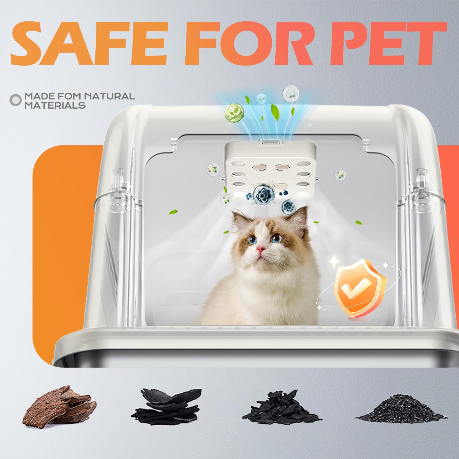 Harich CurLife easy-install fit for compatible litter box compartments