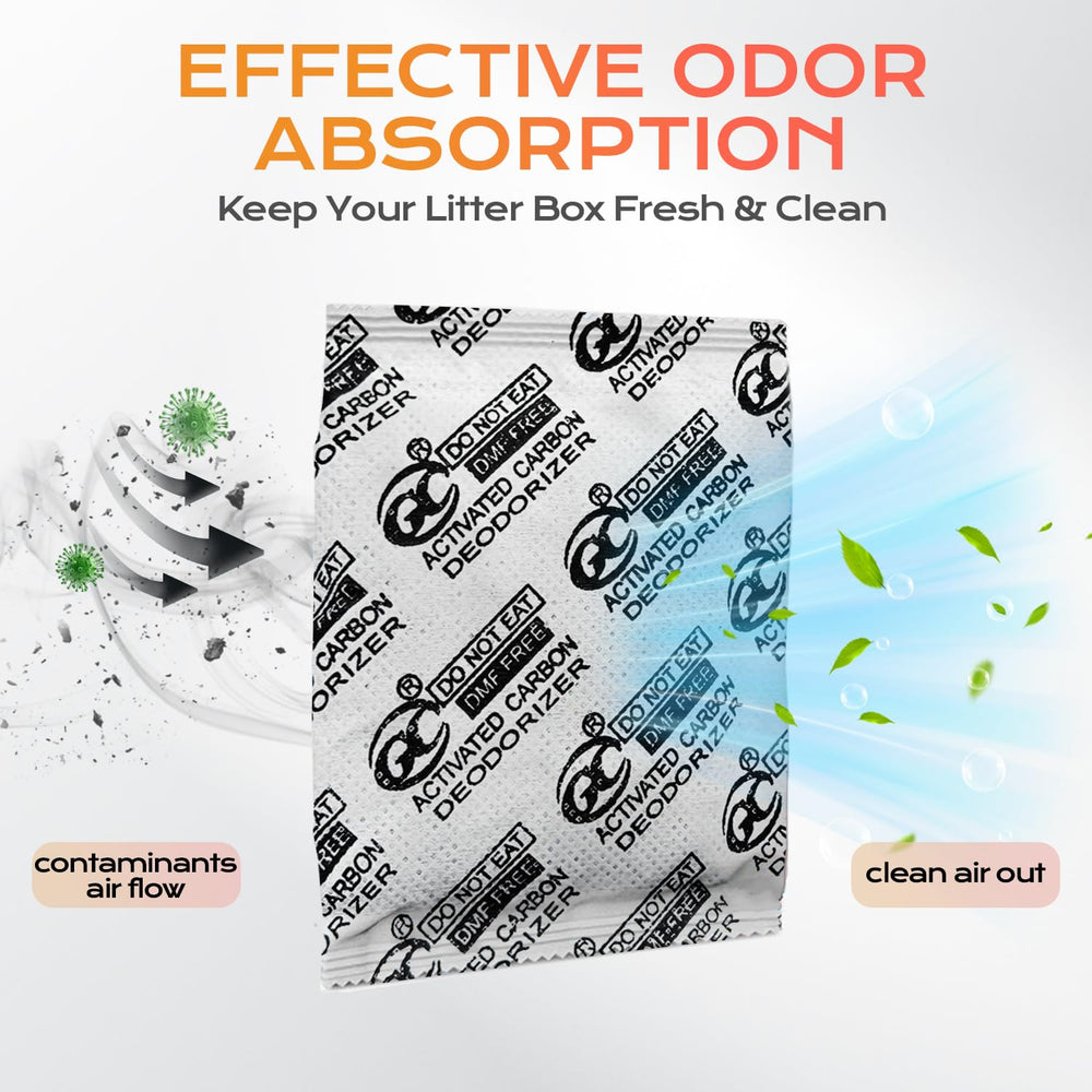 Harich CurLife coconut shell charcoal packets deliver strong odor absorption