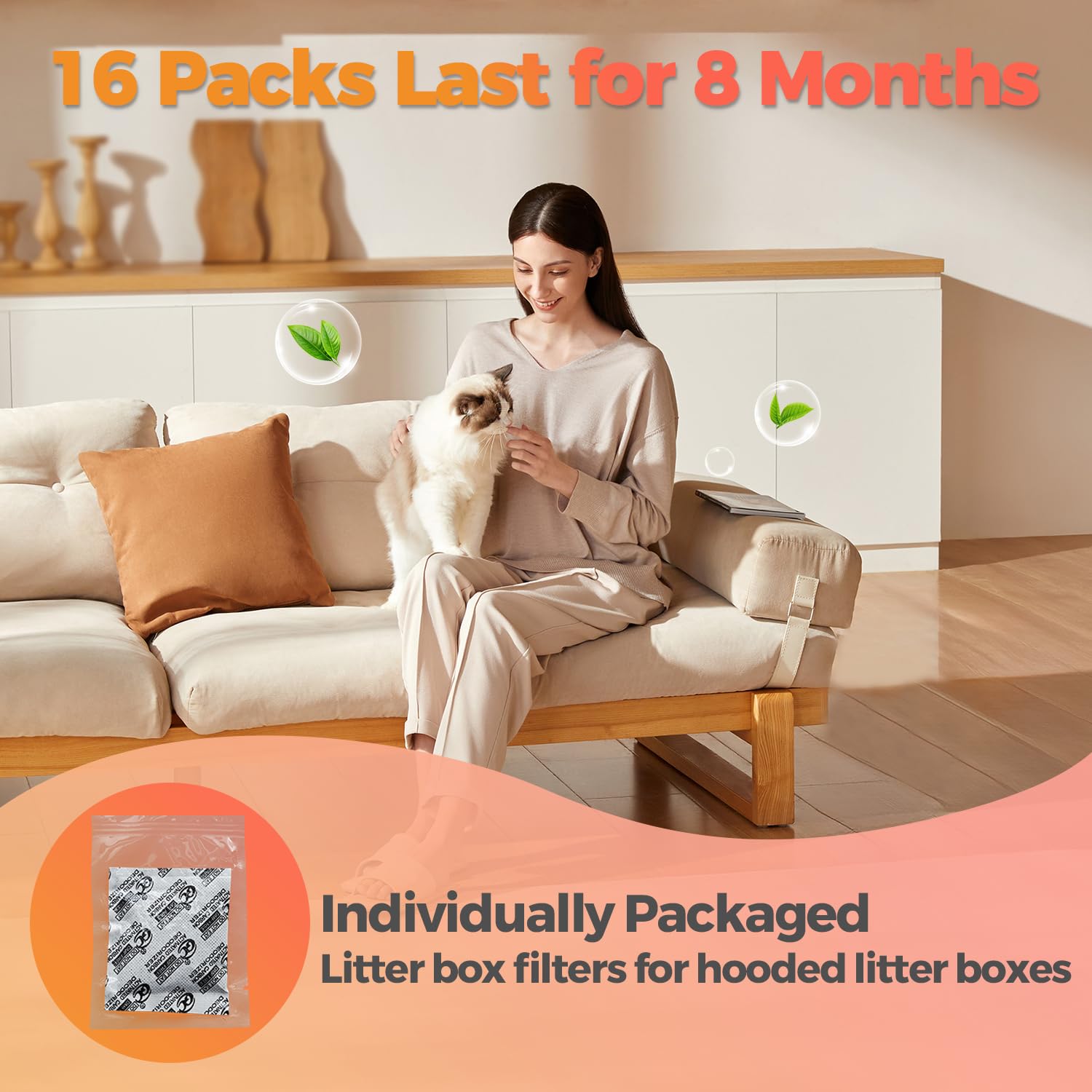 Harich CurLife unscented formula keeps litter box odor neutral