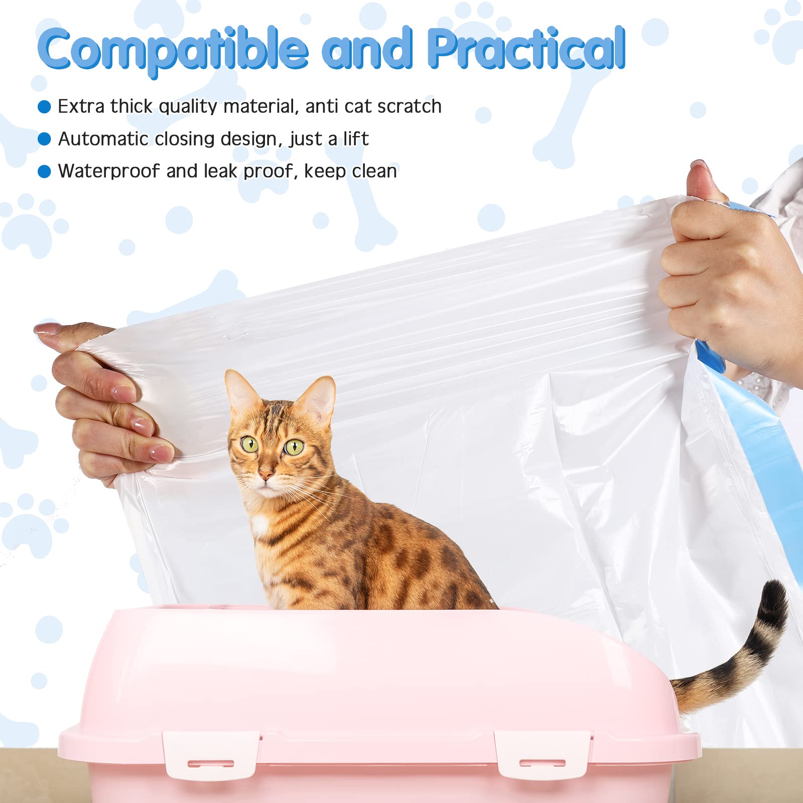 Harloon easy-tear perforated bags for quick setup.