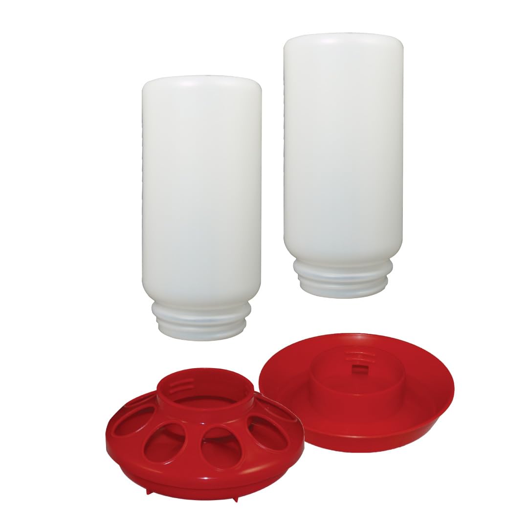 Harris Farms chick feeder base enabling easy, mess-free feeding for young birds.