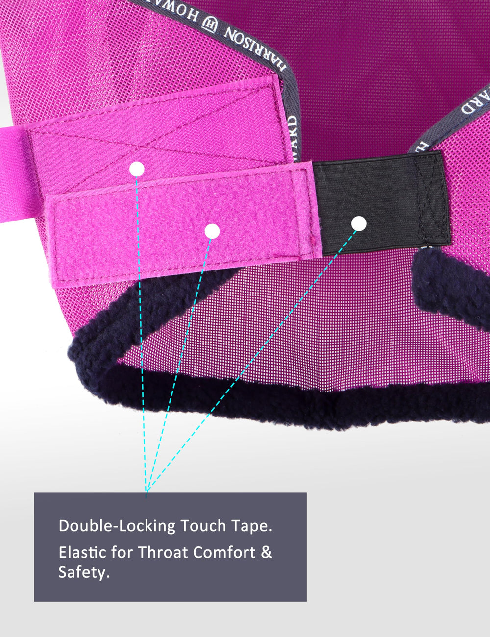 Harrison Howard breathable mesh helps keep the horse comfortable in sun.