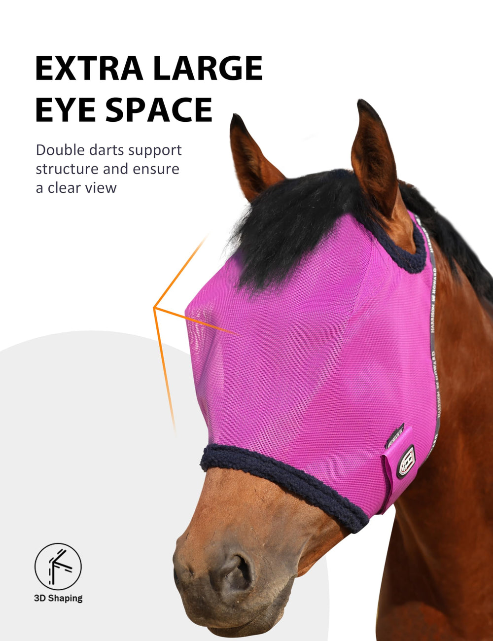 Harrison Howard fleece padded edging reduces pressure while blocking debris.