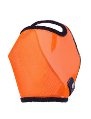 Harrison Howard All Round Mesh Fly Mask side view shows secure fit for active horses