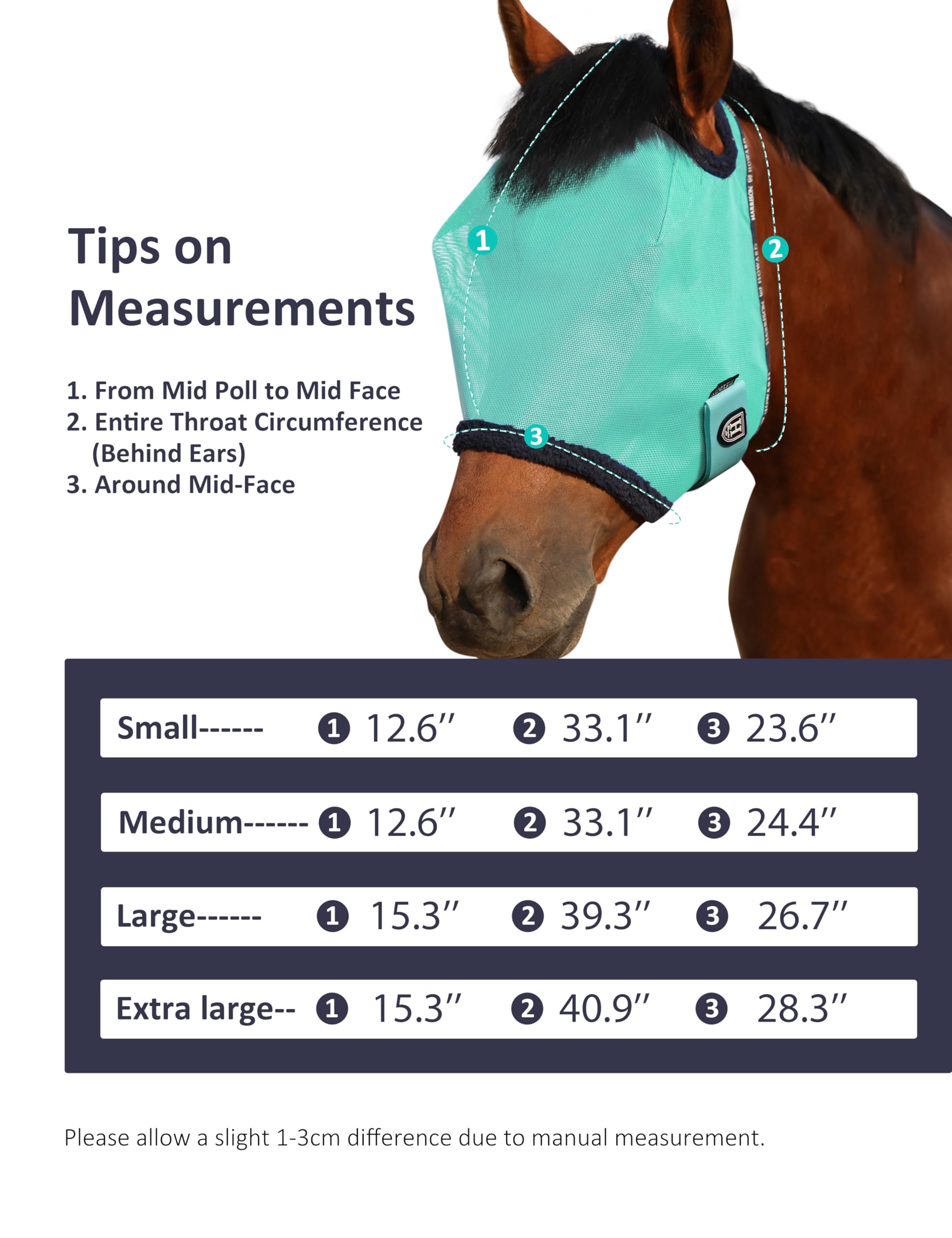 Harrison Howard All Round Mesh Fly Mask breathable turnout aid for everyday riding.