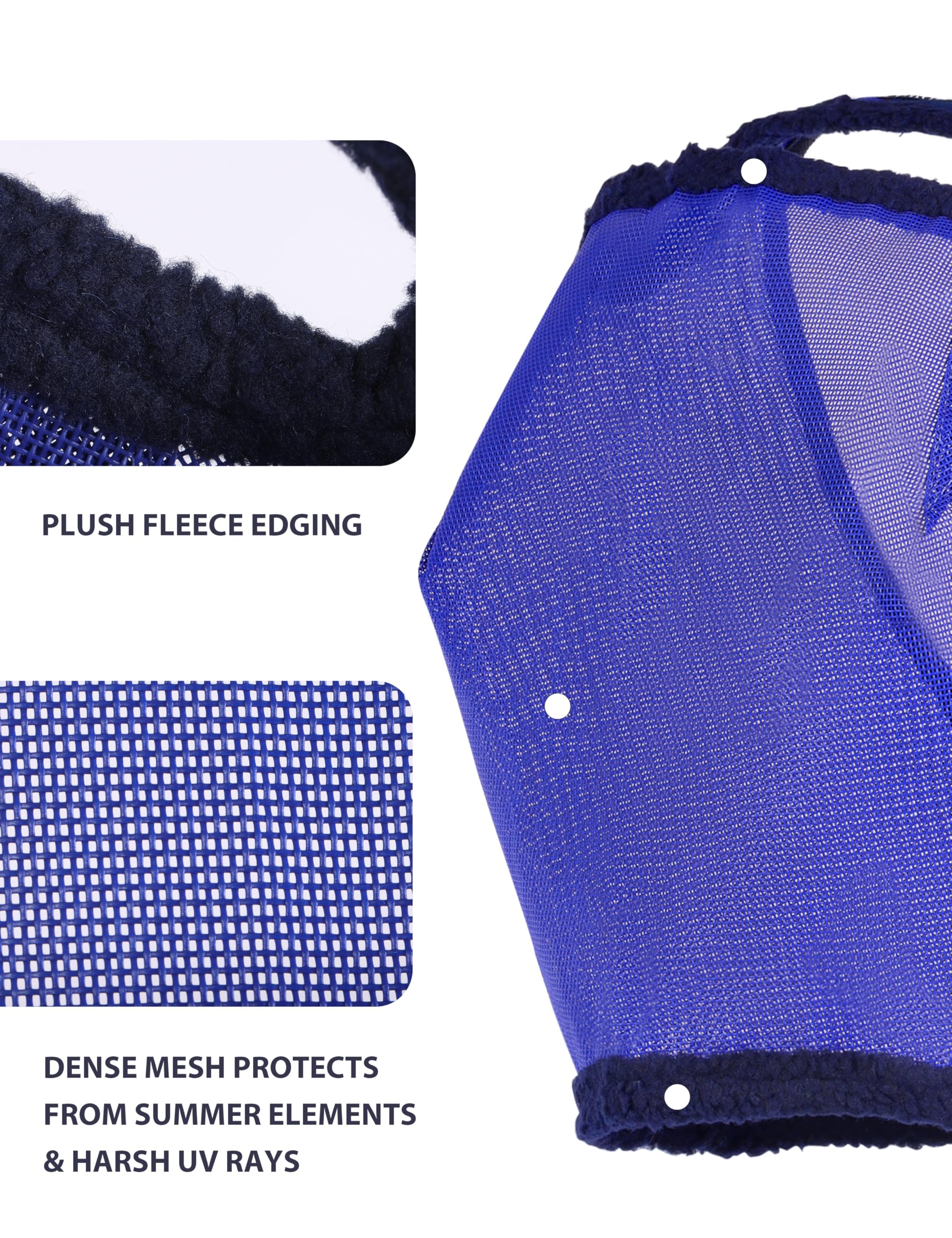 Forelock opening of Harrison Howard mask accommodating larger forelocks