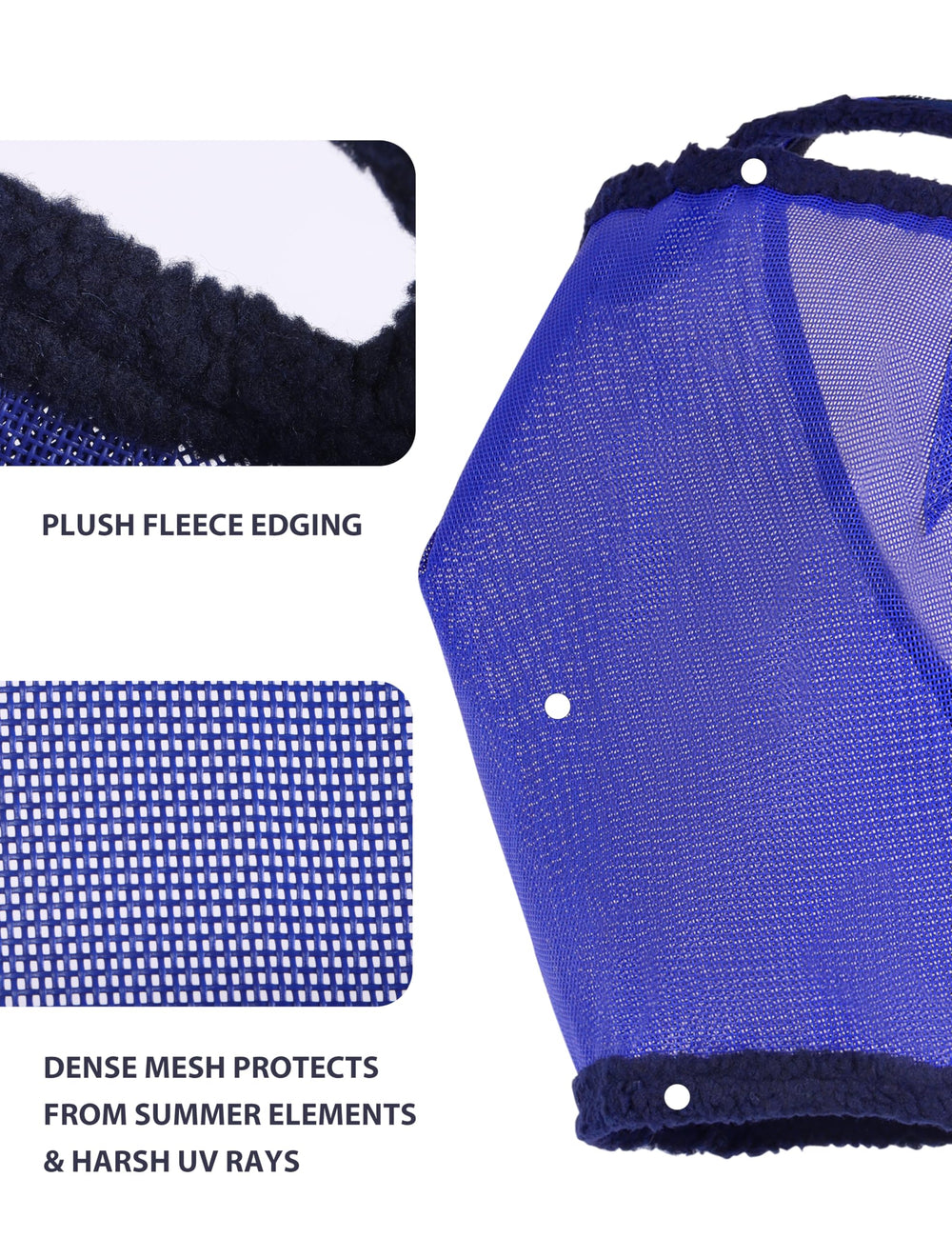 Forelock opening of Harrison Howard mask accommodating larger forelocks