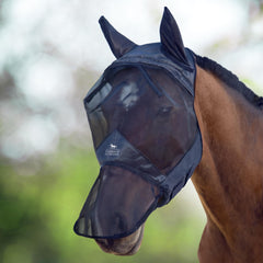 Harrison Howard CareMaster long-nose fly mask with ears for full-face wear and clear vision