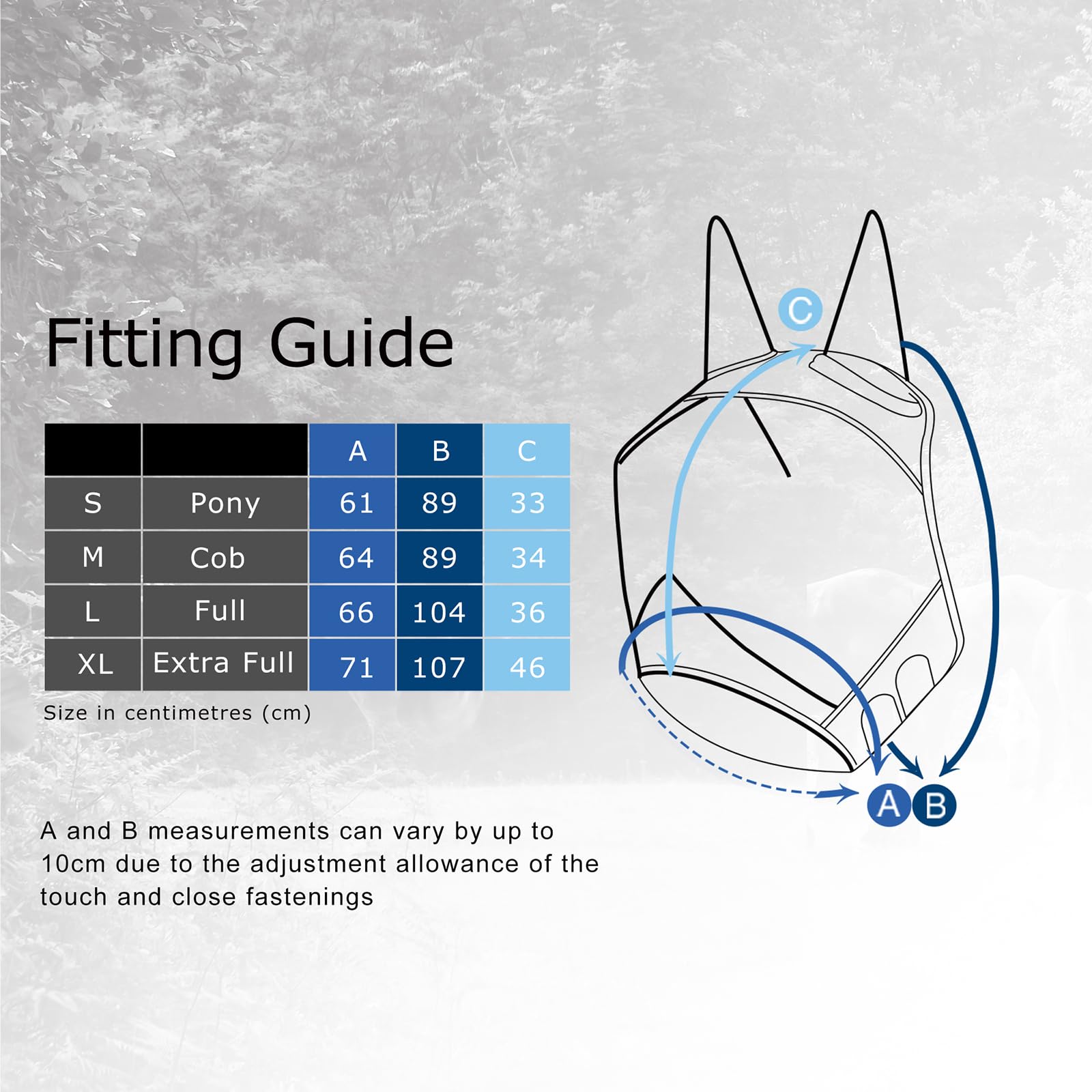 Harrison Howard CareMaster Pro luminous fly mask thick fleece padding prevents pressure marks