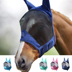 Harrison Howard CareMaster Pro mask on horse for secure, comfortable wear