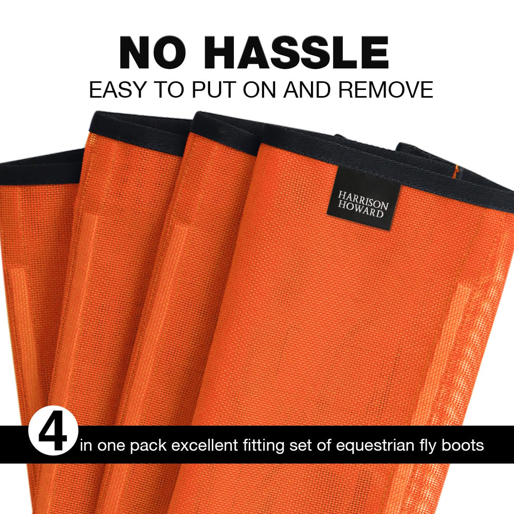 Harrison Howard four-fasteners in action enable quick on/off and secure fit.