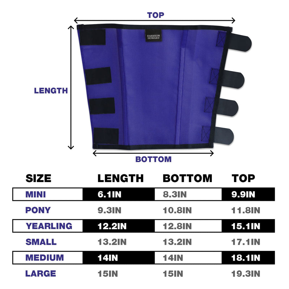 Harrison Howard set of four fly boots ideal for rotation and turnout routines.