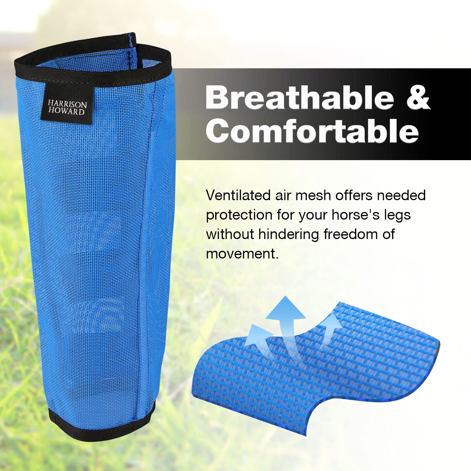Harrison Howard PVC shield and nylon stays support upright position