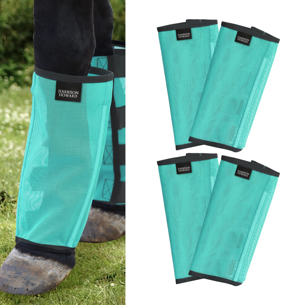 Harrison Howard loose-fitting fly boots with UV mesh for breathable protection