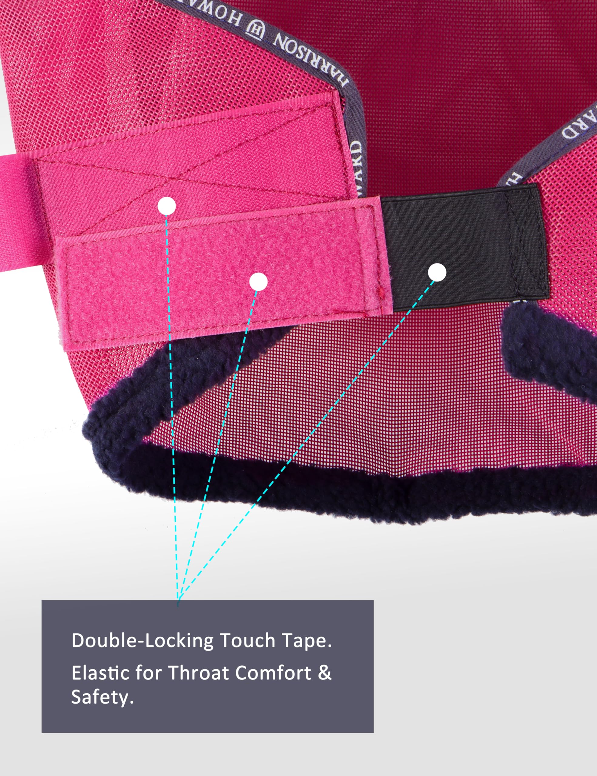 Harrison Howard magenta color detail improves visibility in paddocks.