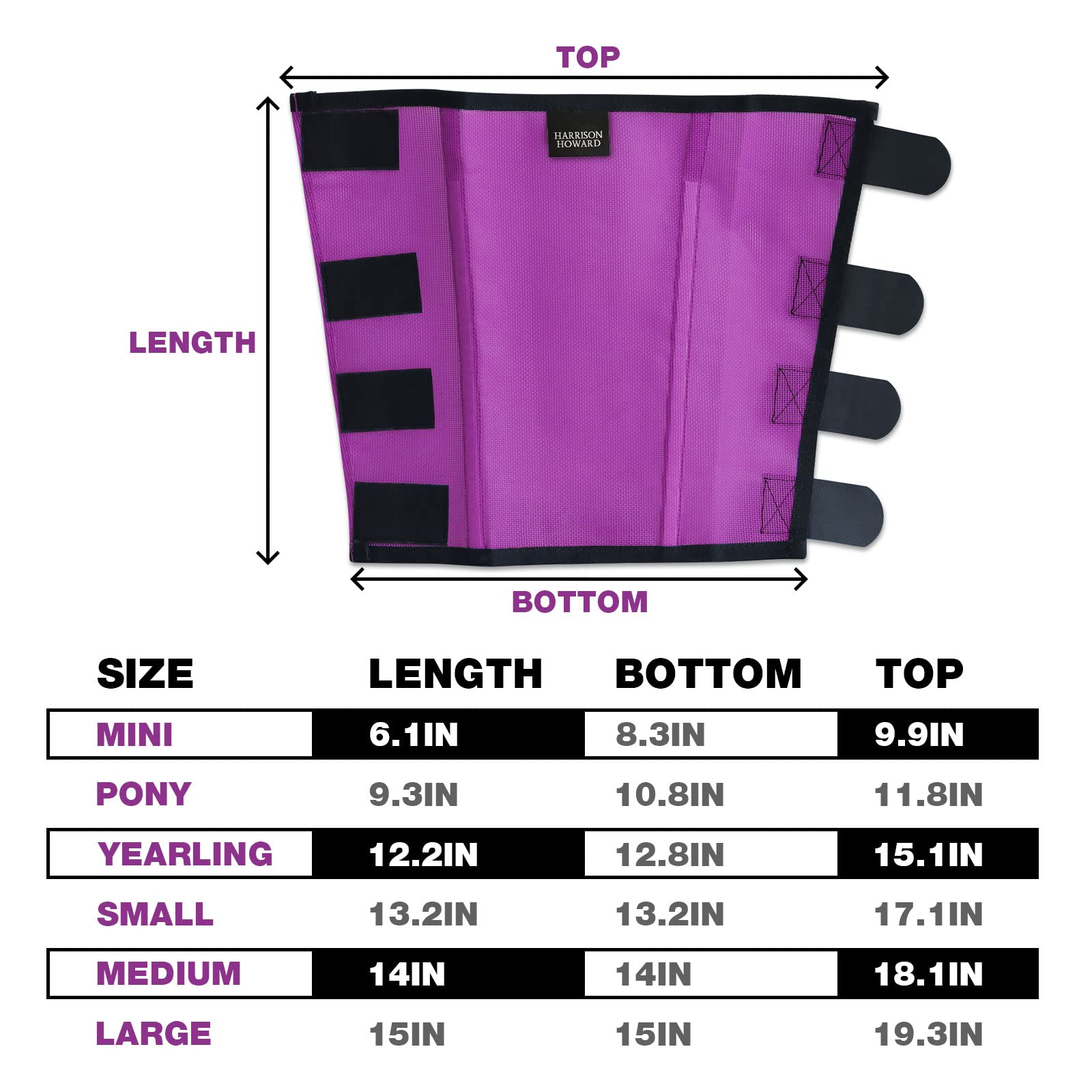 Set of four purple medium boots for coordinated protection.