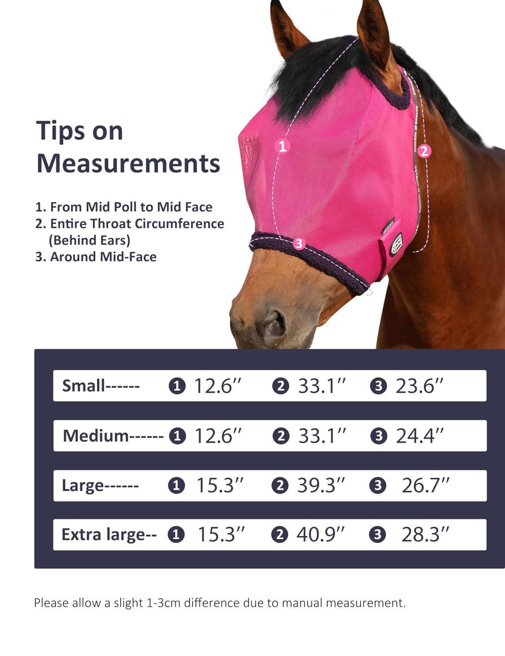 Harrison Howard summer-ready fly mesh mask designed for turnout and riding comfort.
