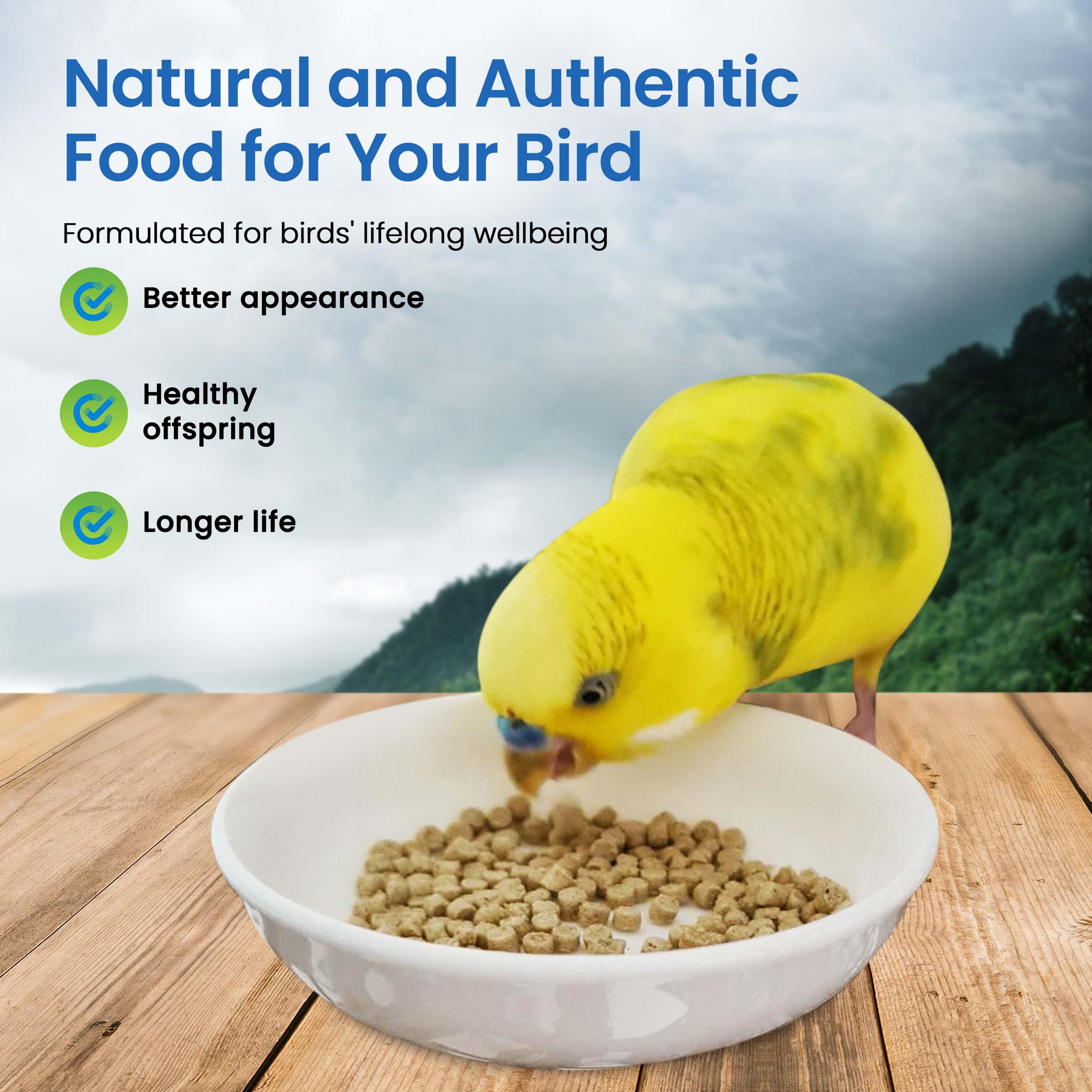 Harrison's Bird Foods promotes a healthy coat and vibrant plumage in small birds.