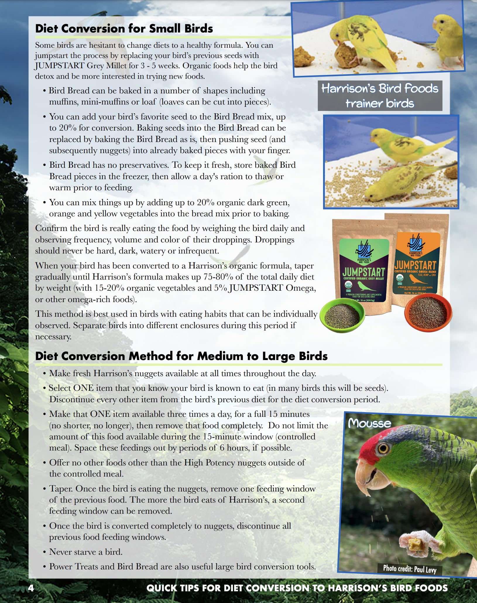 Harrison's packaging communicates organic certification and trusted quality