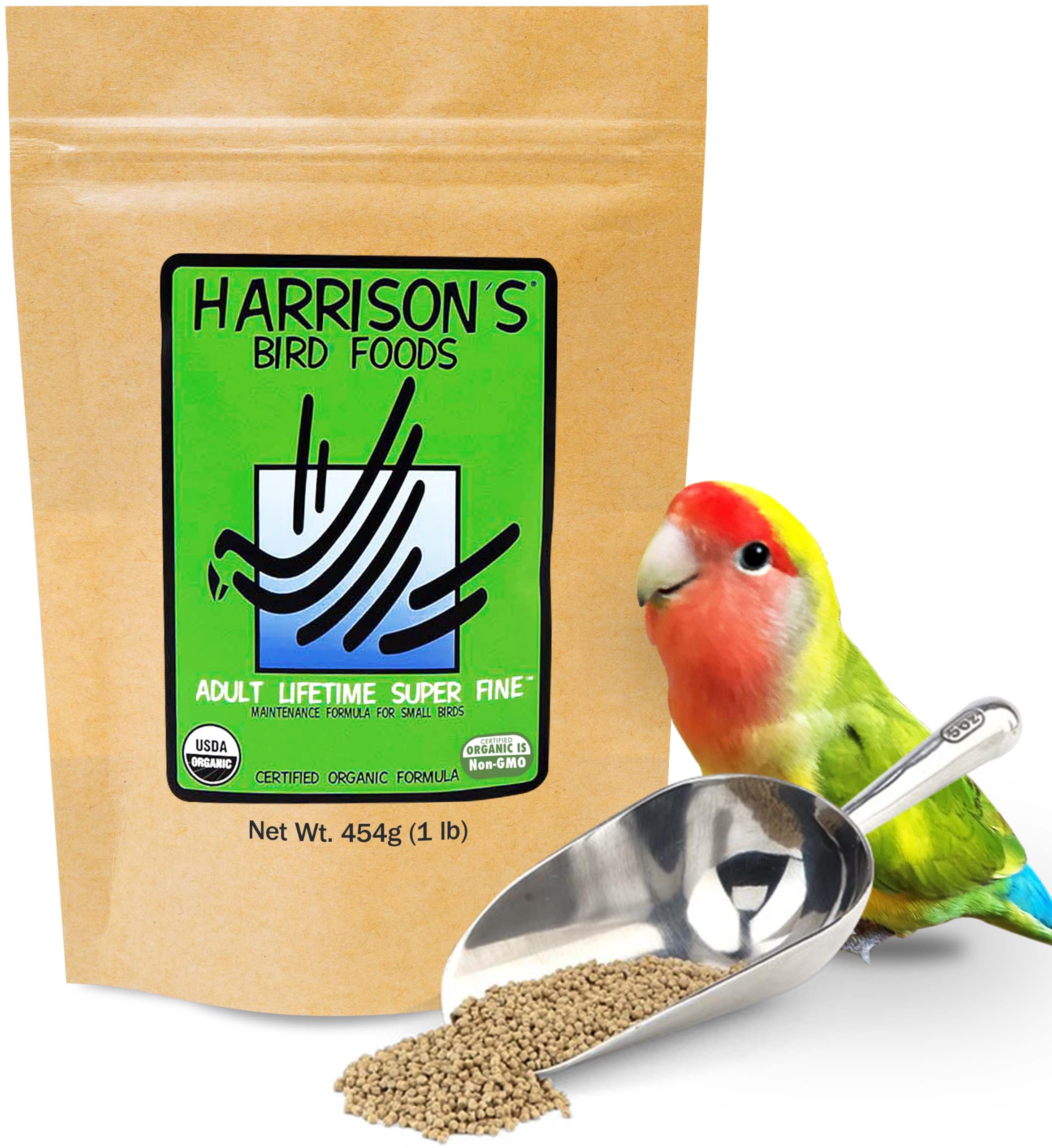 Serving bowl of Harrison's formula in a cage setting for daily feeding.