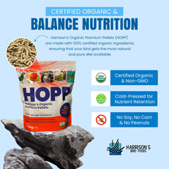 Organic ingredients in Harrison's HOPP formula highlight clean nutrition