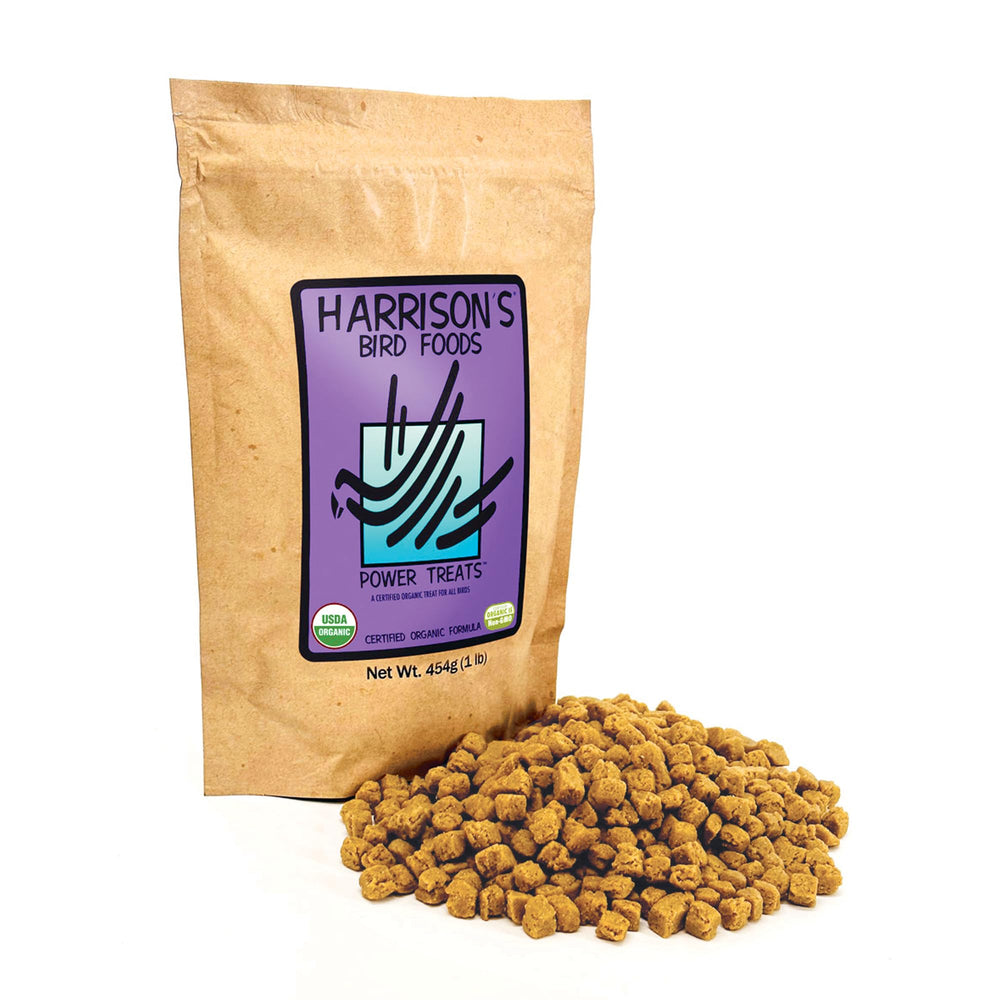 Harrison's Power Treats red palm oil nuggets in packaging support energy and nutrition