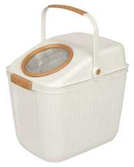 Harry Barker lightweight airtight container with wide opening for easy scooping and quick daily feeding.