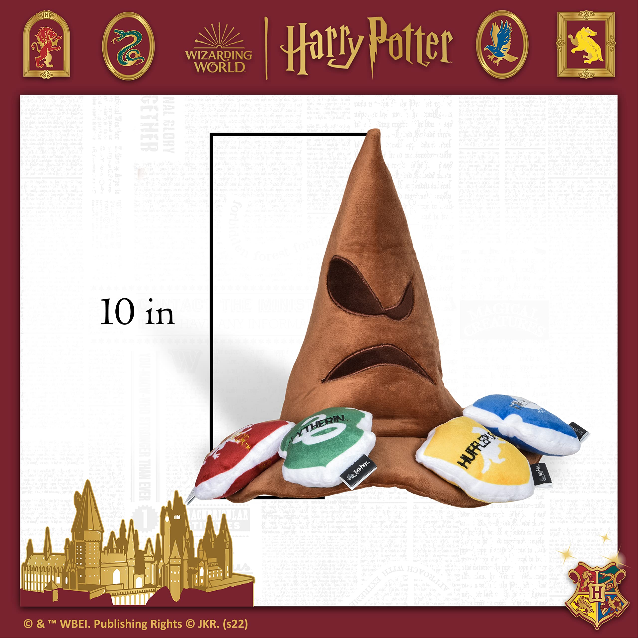 Harry Potter embroidered safe design ensures pet-friendly fun and durability