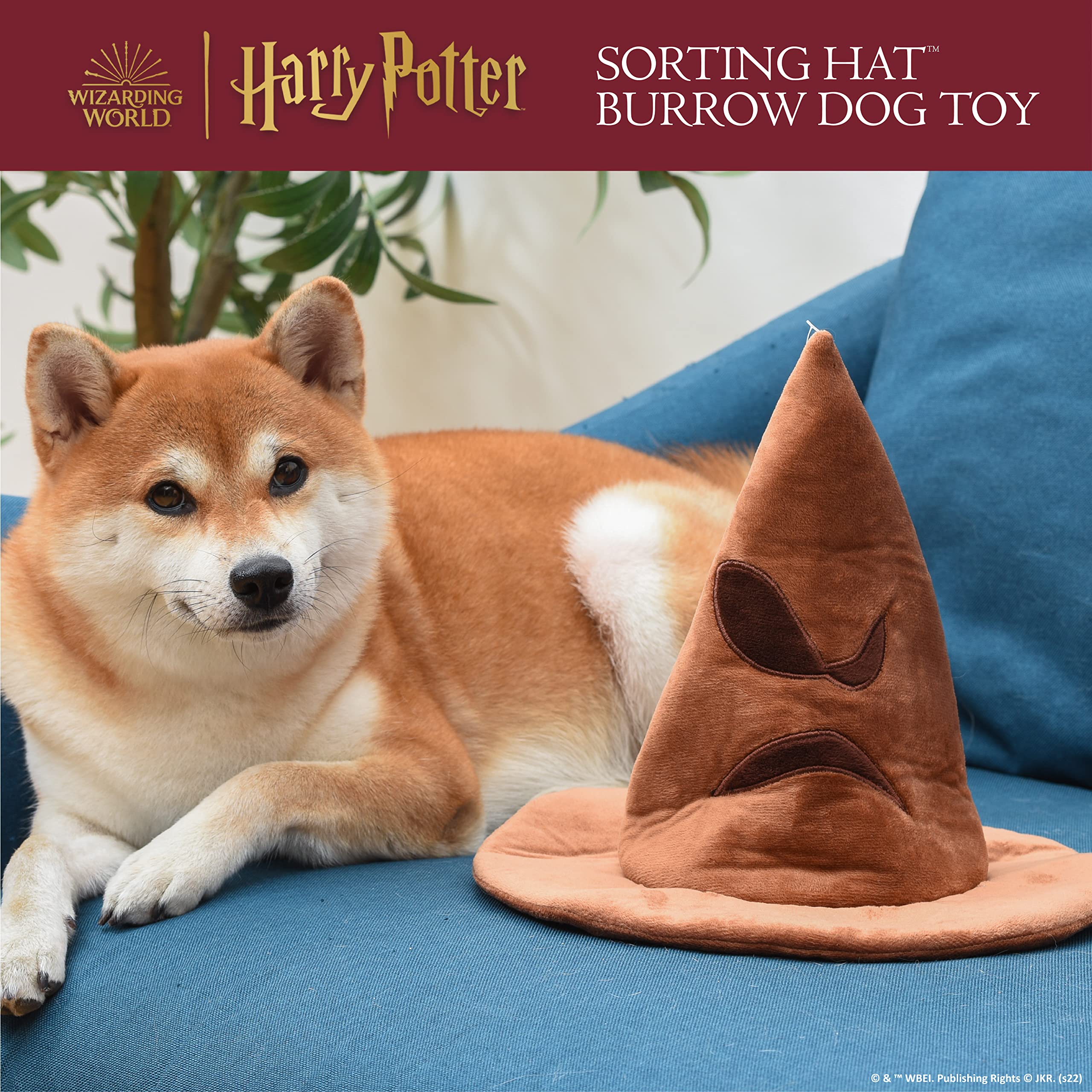 Harry Potter house shield plush for engaging fetch and gentle play