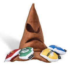 Harry Potter Sorting Hat Burrow Toy showing holes for nose work and interactive play