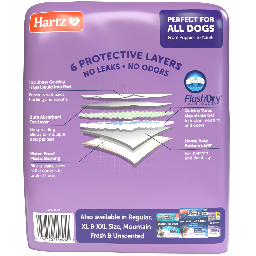 Hartz pad with waterproof border protects multiple floor types