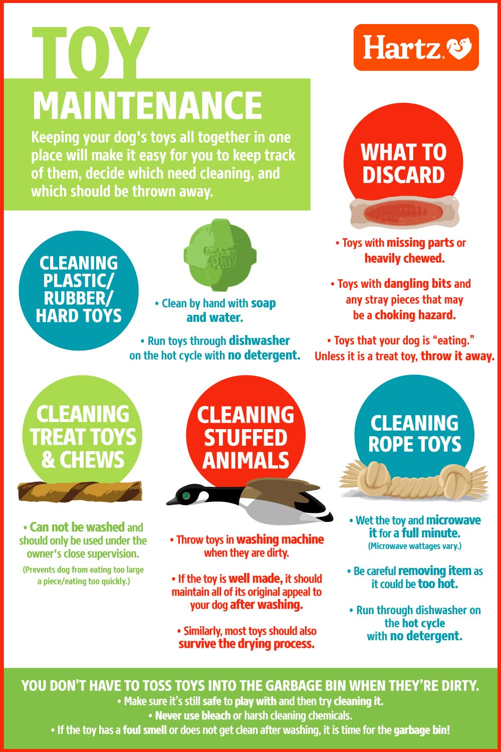 Hartz Chew ’n Clean three‑pack for versatile play sessions.
