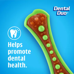 Hartz Chew 'n Clean Dental Duo bacon-flavored center for tasty chewing