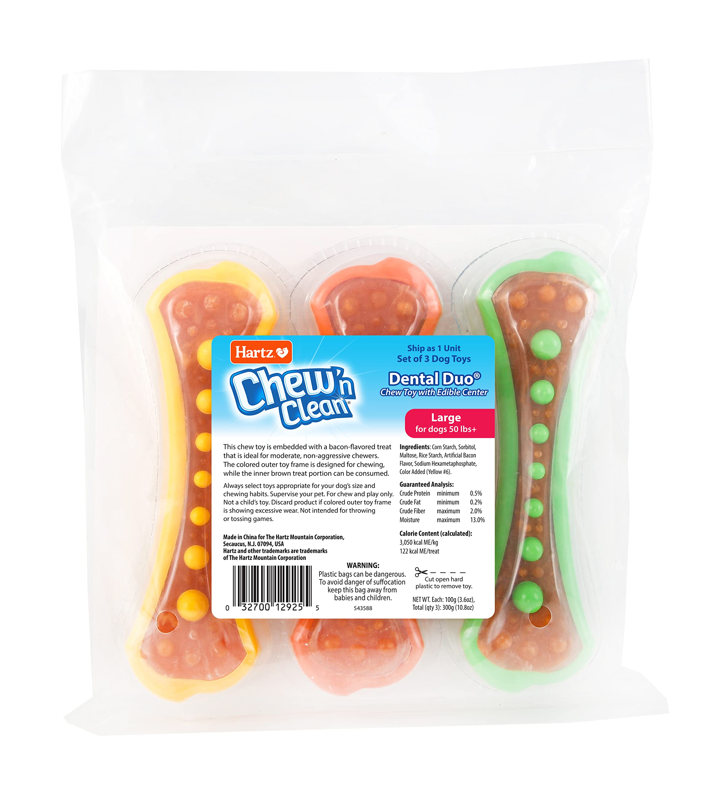Hartz Chew 'n Clean Dental Duo gum massage while chewing