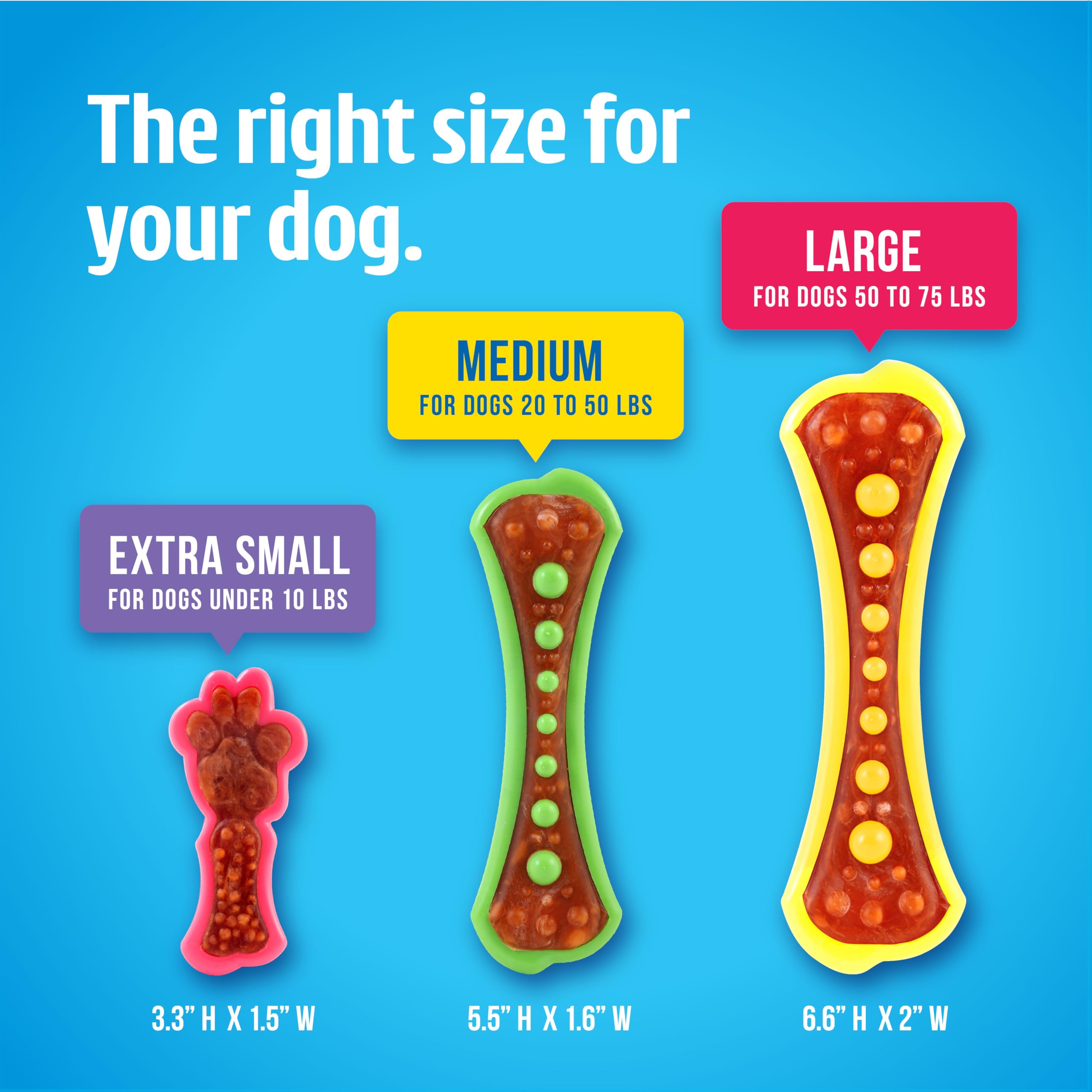 Hartz Chew 'n Clean Dental Duo large size for bigger dogs watching chewing
