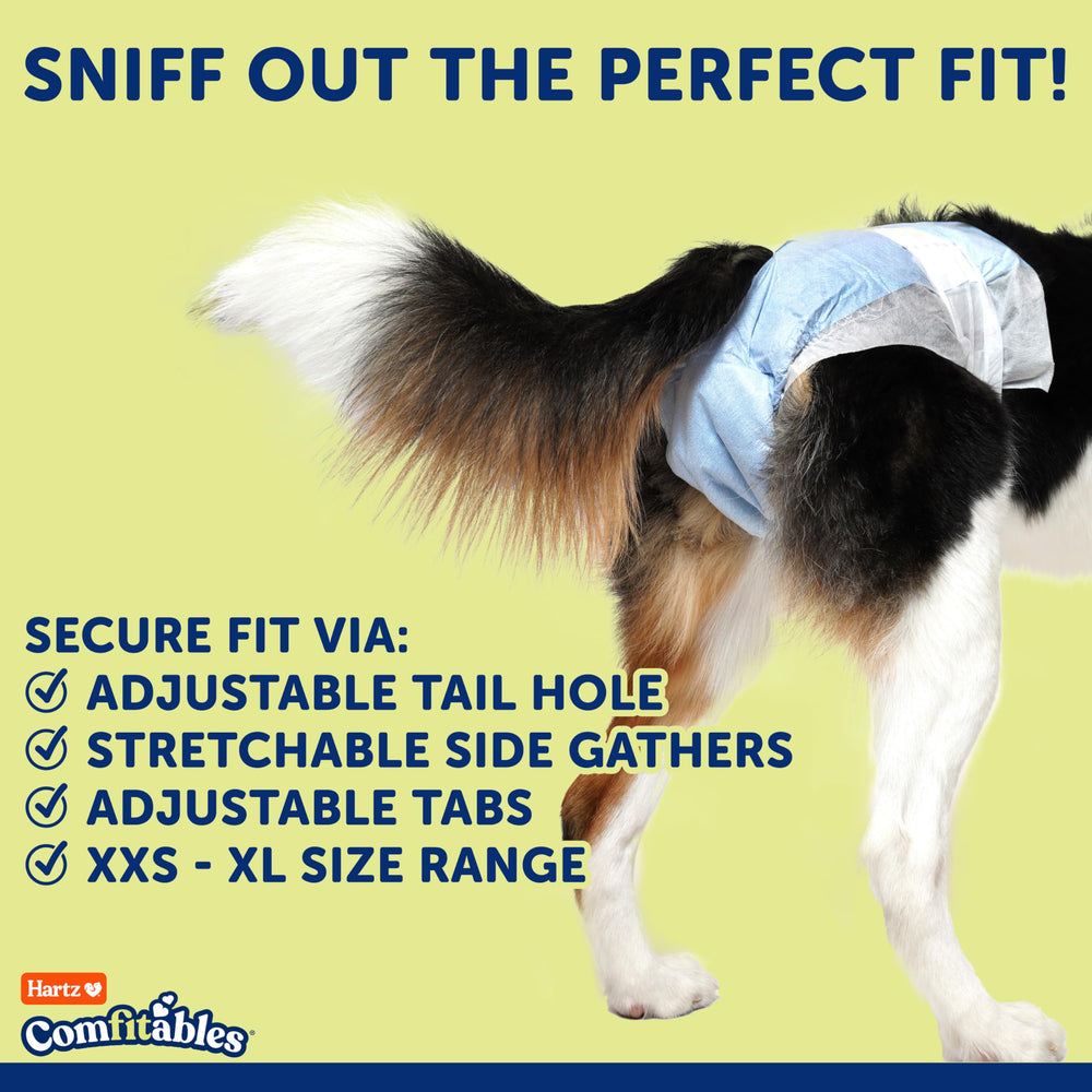 Hartz Comfitables diapers six-hour protection with gel formation