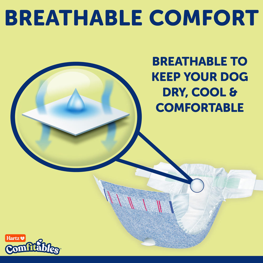Hartz Comfitables easy on-off closure for quick changes