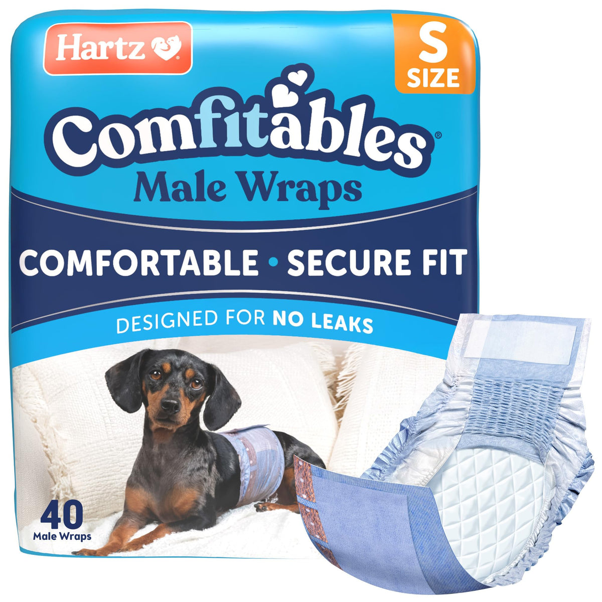 Hartz Comfitables wrap with stretchy waistband offers flexible, comfortable fit