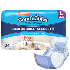 Hartz Comfitables stretchy waistband for an active dog.
