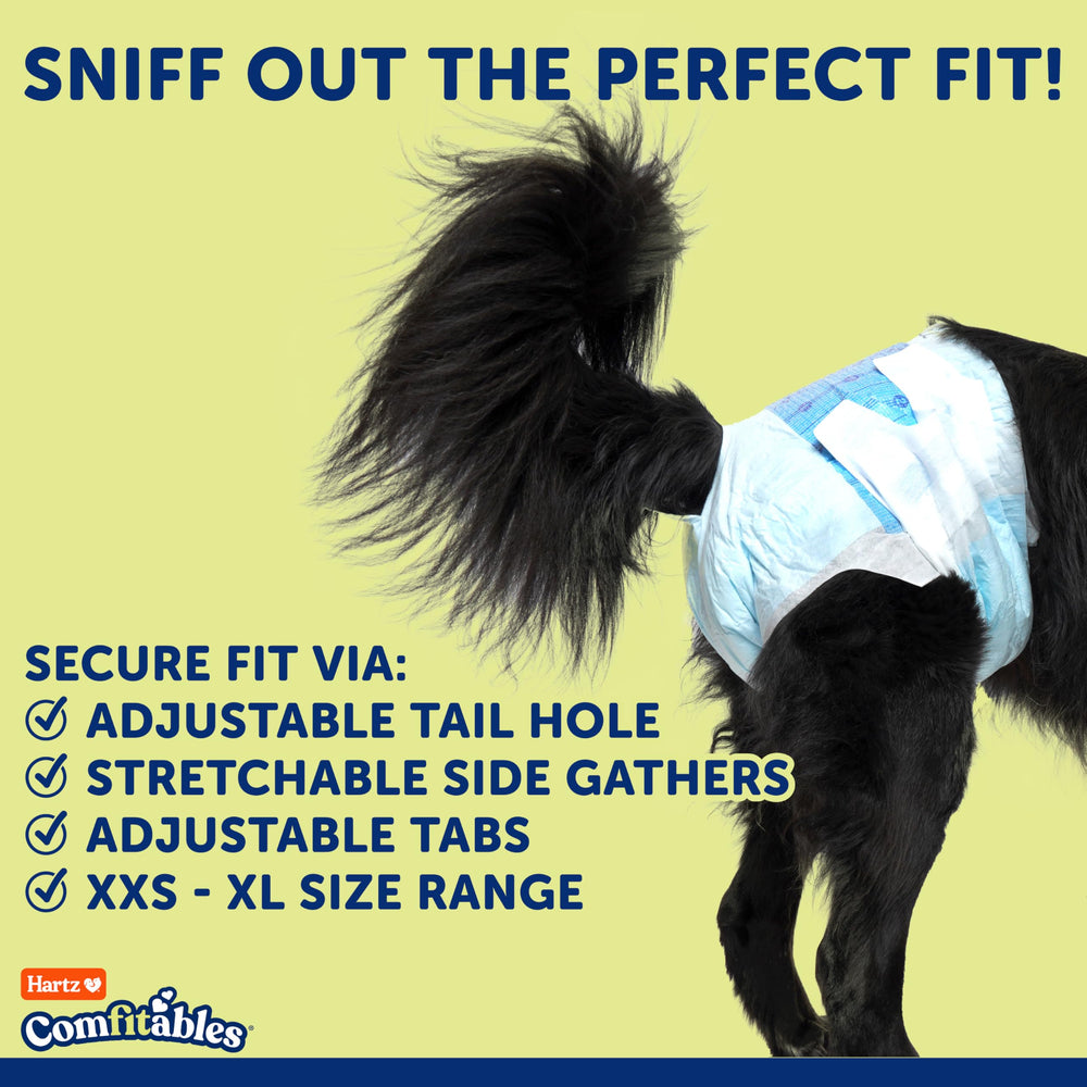 Hartz Comfitables tail hole fits various tail shapes.